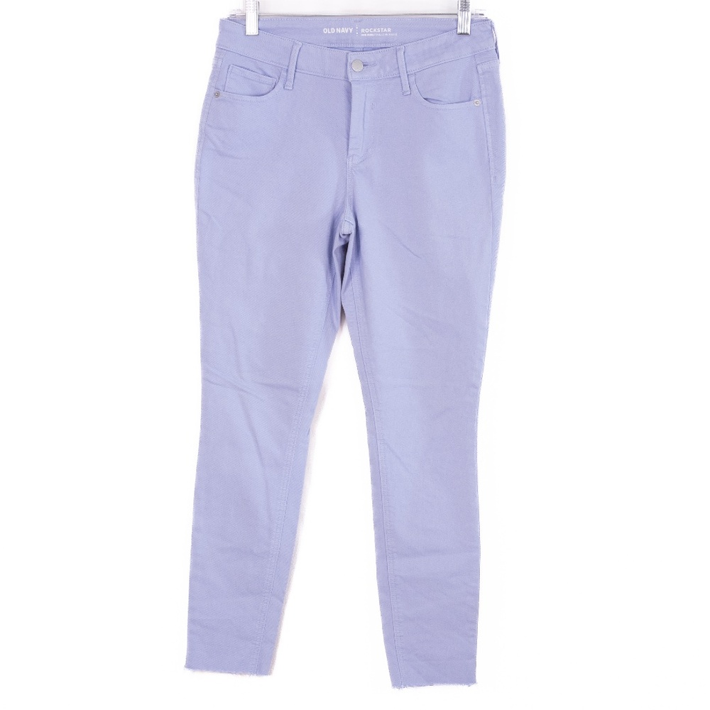 Old Navy Light Purple Mid-Rise Ankle Cropped Ankle Skinny Jeans/Jeggings, Size 6